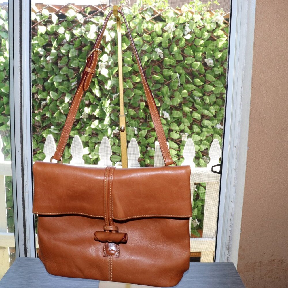 Dooney and Bourke Florentine Medium Toggle Shoulder Crossbody  Bag in Tan